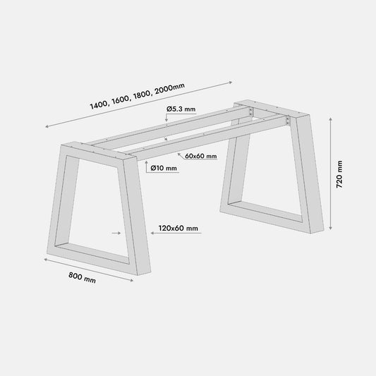 Table legs Nemesis Extreme