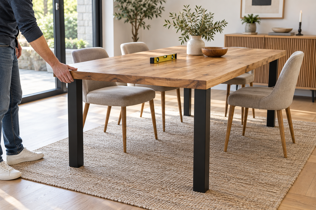 Why does a table wobble? Diagnose it before replacing the legs