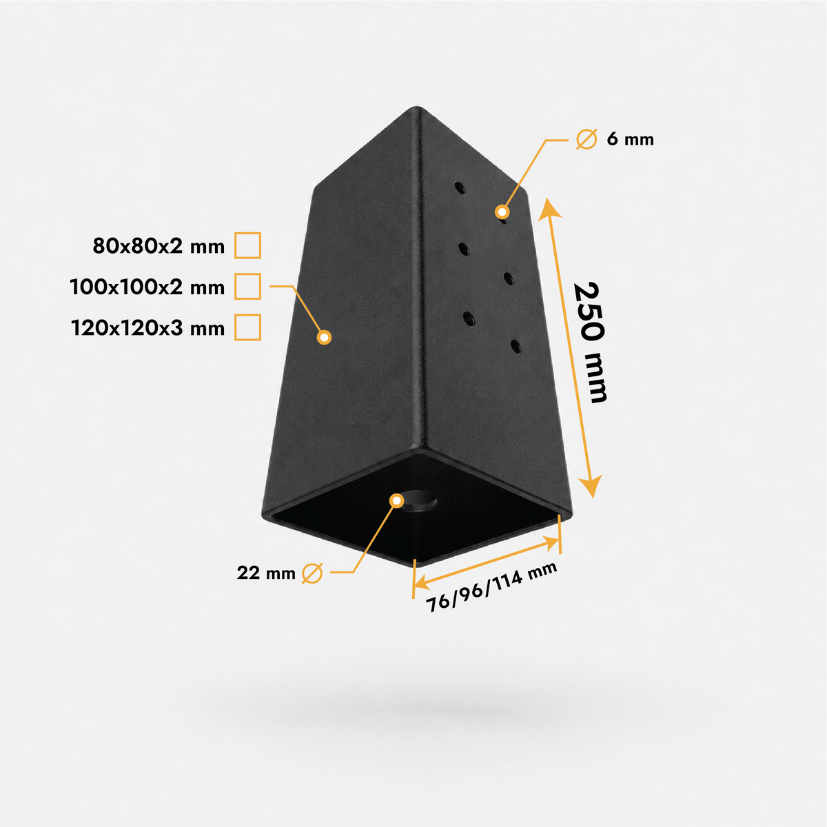 Visinski podesiva stopa stupa