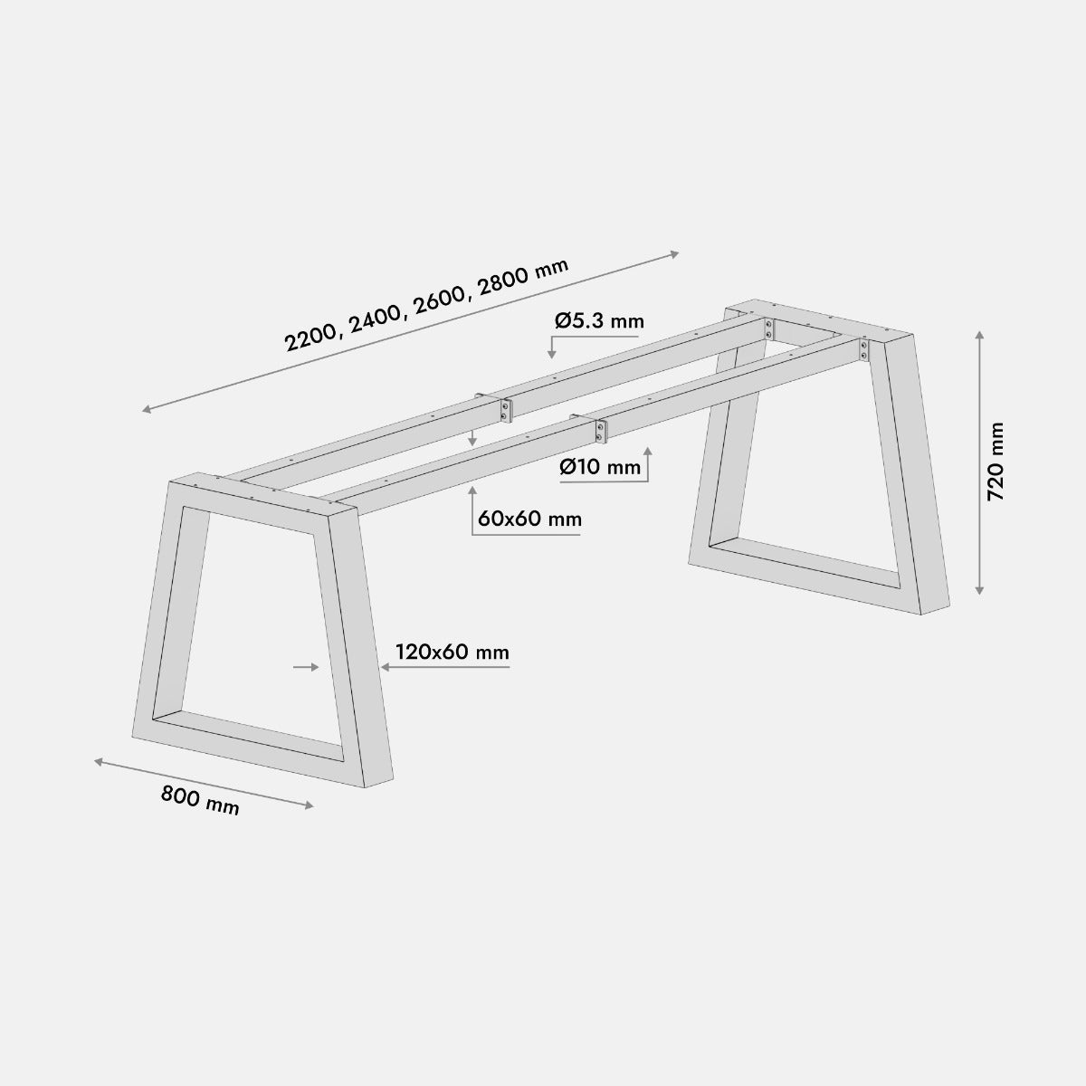 Noga za stol Nemesis Extreme